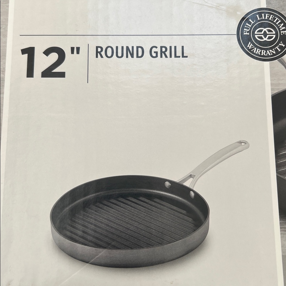 Calphalon Classic 12” round grill pan, New in box, Non-Stick Black Grill Pan - Picture 10 of 16